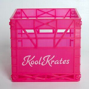 RETRO HOT PINK Kool Krates Media Storage for 12 CDs Y2K